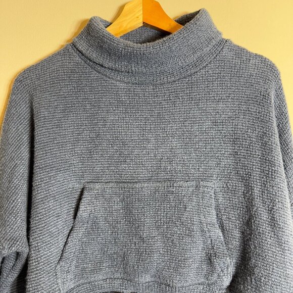 Sweaty Betty Bouclé Funnel Neck Sweatshirt Pullover Women's Medium 8-10 Blue - Picture 6 of 15